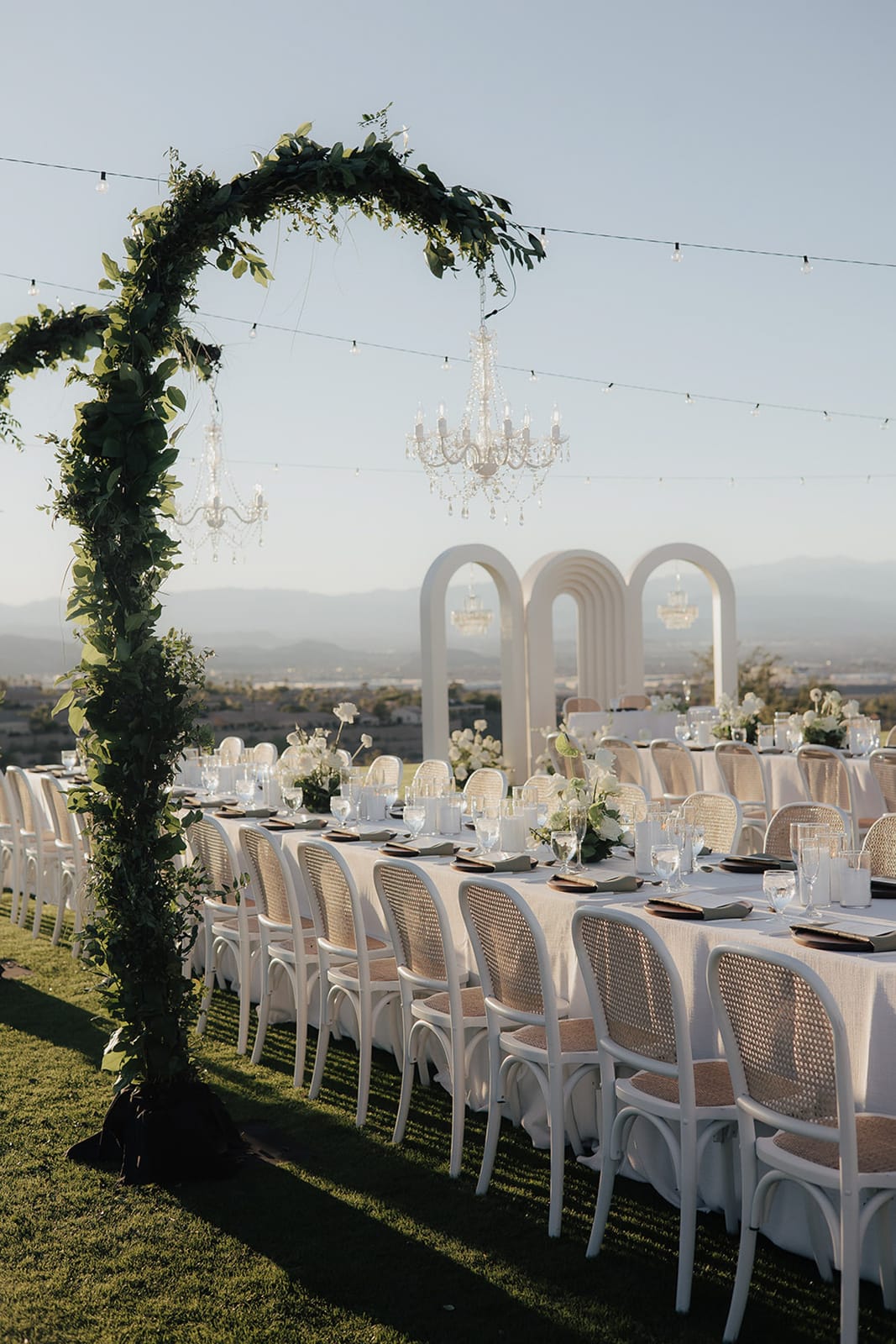 Chandelier Half Arch